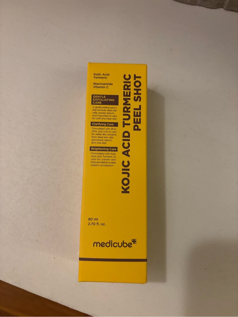 Medicube Kojic Acid Turmeric Peel Shot – Brightening Yellow Peel Serum